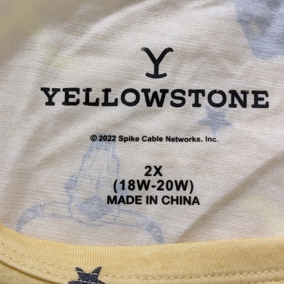 Yellowstone Dutton Ranch Women's 3 Piece Pajama Set, Size 2XL(18W-20W), NWT - Picture 4 of 10